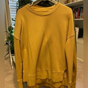 Time & True Mustard Sweatshirt